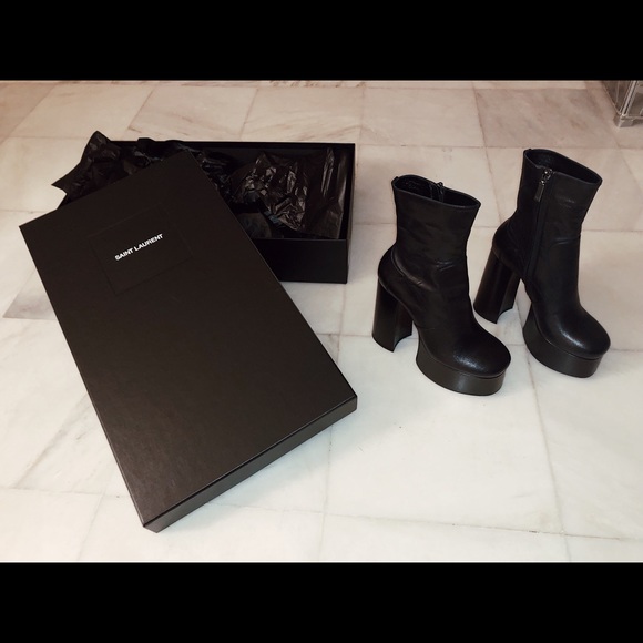 SAINT LAURENT BILLY PLATFORM BOOTIE // SIZE 38 - Picture 3 of 8